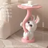 Adornos de Elefante de Pie Estilo Crema Sala de Estar Gabinete de TV Junto al Sofá Mesa Auxiliar de Dormitorio Mesa de Noche Bandeja de Mesa Almacenamiento