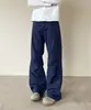 Estilo americano corte limpio simple jeans de alta gama para hombre nueva marca de moda holgados versátiles pierna recta pantalones largos ropa para hombre