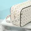 Necessaire Portátil Estampada para Homens em Viagens de Negócios, Bolsa de Cosméticos de Viagem de Mão para Negócios, Portátil Elegante e Simples de Grande Capacidade