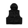 Chaleco de trabajo con capucha para montaña NEVIRALER para hombre, chaleco funcional cortavientos para pesca al aire libre, abrigo cortavientos para camping NRA34