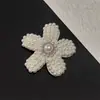 Zuecos de Flor con Perlas Estilo Xiaohongshu, Zapatos de Ballet con Lazo Sencillo, Hebilla de Zapato Desmontable DIY de Perlas
