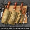 Comercio exterior en stock cuchillo de acero inoxidable cuchillo de cocina tabla de cortar juego de cocina combinación cuchillo de corte de verduras para el hogar entrega de una pieza