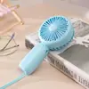 Ventilador Pequeño Portátil Vertical de Doble Uso Casual Ventilador Eléctrico Recargable por USB con Correa de Mano Ventilador de Mano de Color Fresco