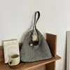 Bolsa Tote Tecida 2026 Verão Novo Estilo Grande Capacidade Casual Trabalho Deslocamento Sob o Braço Ombro Transversal Bolsa de Palha Tecida