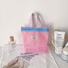 Bolsa de Armazenamento Simples de Malha de Nylon Estudante ao Ar Livre Portátil Óculos de Sol Cuidados com a Pele Bolsa de Armazenamento Fitness Natação Bolsa de Lavagem