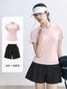 Estilo Novo de Verão com Costas em Tela Shorts de Manga Curta Roupa Esportiva Corrida ao Ar Livre Solta Roupa de Esportes Yoga
