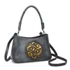 Bolsa tiracolo de ombro novo estilo 2026, bolsa almofada texturizada retrô personalizada, bolsa feminina de grande capacidade com alça de ombro larga