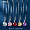 Collar Colgante Personalizable de Acero Titanio Color Seis Garras Circonita Cúbica para Mujer Estilo Vacaciones Dopamina Accesorios de Cadena para Clavícula