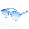 Gafas de Sol Corazón Melocotón Corazón Congelado Transparentes Gafas de Sol Color Caramelo Europeas y Americanas Gafas de Sol Oceánicas Integradas