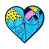 Insignia de aleación con forma de corazón linda de dibujos animados, broche de metal de calabaza divertido creativo para Halloween, accesorios para ropa y bolsos