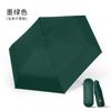 Mini Paraguas Goma Negra Protección Solar Protección UV Paraguas de Sol Uso Dual Sole y Lluvia Pequeño Portátil de Bolsillo Paraguas Protección Solar Venta al por Mayor