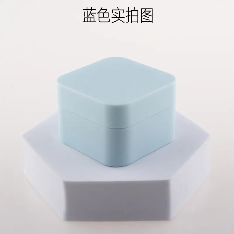 方形膏霜蓝色实拍图