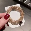 2025 Diadema Pulsera de Perlas y Cristales de Lujo Ligero Cuerda para el Cabello de Doble Propósito Cuerda para el Cabello Estilo Ins Mori Simple de Celebridad de Internet Banda de Goma