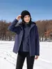 Chaqueta de Trabajo para Hombre Primavera y Otoño Nuevo Color Bloque Parche Patchwork con Capucha Holgada Casual Top Deportivo