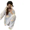 Atacado 2026 Novo Modelo Pijama de Maternidade com Bojo, Roupa Pós-Parto de Algodão Seda Gelada, Roupa de Dormir para Amamentação para Mulheres, Peça Única Dropshipping