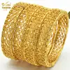 Pulsera de Aleación Chapada en Oro de Venta Caliente Novia de Dubái India Lujo Ligero para Mujer Boda Oro Arena Pulsera Joyería Al por Mayor