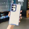 Funda transparente de acrílico para teléfono Samsung a32 4G versión europea, cubierta protectora de metal galvanizado para lente s23