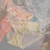 Sombra de Niebla entre Flores ~ Chicas Francesas Sexy Hueco Puro Deseo Encaje Chicas Ropa Interior Transpirable Sin Marcas de Mujer Sin Cadera