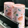 Caja de Pañuelos para Coche de Alta Calidad, Papel de Pañuelos Resistente al Agua de Gama Alta, Papel de Servilleta, Contenedor Cilíndrico, Impresión de Patrón Específico para Coche