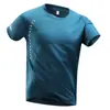 Camiseta Suelta para Hombre, Top de Manga Corta con Cuello Redondo, Verano Seda de Hielo Manga Media Delgada Casual Talla Grande Secado Rápido Transpirable Camiseta Deportiva