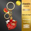 Chaveiro de metal personalizado personalizado cultural e criativo chaveiro de esmalte atrações turísticas pendente comemorativo dos desenhos animados chaveiro