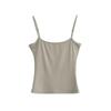 Básico slim-fit curto umbigo exposto pequeno sling simples cor sólida all-match quente menina inferior colete pequeno top verão