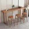 Apartamento Pequeno Nórdico Divisória de Casa Mesa de Entrada e Banqueta Mesa de Bar Longa Dobrável para Lazer Mesa de Chá de Leite Montada na Parede