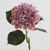 Hortênsia Flor Artificial Filme de Impressão 3D Sente Hortênsia Casamento Decoração de Casamento Sala de Estar Flor Decorativa Material de Flor Artificial