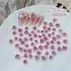 50 rosas en línea, joyería para uñas de varios tamaños, flor de camelia floreciente tridimensional, taladro de uñas vintage