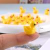 Pato Amarelo Explosões Animais Enfeites Tampa de Poeira Acessórios Pato de Resina Foto Bonsai Pequenos Acessórios Adereços