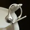 Anillo de Madera de Pez Creativo para Mujer, Nuevo Estilo Chino, Diseño Móvil Único, Modelo Nuevo Popular, Anillo Ajustable para Dedo Índice, Moderno