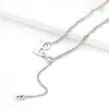 Europeo y Americano Ins Moda Simple Tendencia Elegante Letra B Collar de Acero Inoxidable Popular Accesible Lujo Nicho Cadena para Clavícula Joyería