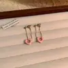 Pendientes Vintage Huecos con Forma de Corazón Estilo Francés para Mujer, Diseño Simple y Único, Pendientes Colgantes, Pendientes de Botón, Accesorios de Oreja para el Trabajo
