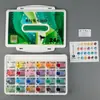 Pintura Gouache Jelly Marley Color Gris Gome Pintura 42 Colores Estudiantes de Primaria Caja Pequeña Portátil Traje