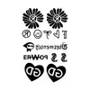 Nuevas pegatinas de tatuajes de purpurina creativas de bricolaje transfronterizas de Amazon para niños y adultos, Y2K Navidad Halloween