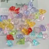 Color Acrílico Cuentas de Grava Coloridas Imitación Piedra de Cristal Cuentas Asimétricas DIY Cadena para Teléfono Móvil Colgante para Bolso Material al por Mayor
