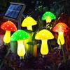 Luces Solares LED de Hongo Cuidadosamente Seleccionadas para Patio y Jardín Exterior Transfronterizo, Luces Decorativas Impermeables, Ahorradoras de Energía y Ultra Brillantes