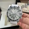 Relógio Masculino Mais Vendido no Douyin Falso Três Olhos Casual Pulseira de Silicone Liga Metálica Mostrador Grande Relógio de Quartzo Relógio de Pulso Masculino