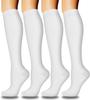 4 pares de calcetines deportivos de presión transfronterizos para mujer, calcetines de pantorrilla para saltar la cuerda, calcetines elásticos de compresión, venta al por mayor
