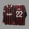 Jersey Retro Manga Larga Uniforme de Fútbol Beckham Zidane Messi C Ronaldo Jersey Clásico