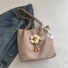 Moda de Verano Bolso Decorativo de Flores Frescas Pequeñas para Mujer 2024 Verano Nuevo Color Alto Gran Capacidad Bolso Tote para Viajes