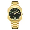 Reloj Cuadrado Personalizado Orsga para Hombre Nicho Calendario Fresco Fabricante Transmisión en Vivo Exportación Transfronteriza Reloj de Pulsera de Cuarzo para Hombre