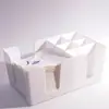 Plástico PP Caja de Pañuelos Multifuncional Escritorio Comercial Tienda de Té con Leche Barra Mostrador Caja de Almacenamiento Popote Cuchara Clasificación Estante de Almacenamiento
