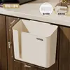 Caja de pañuelos para puerta de armario de pared, organizador de film transparente y bolsas de basura para cocina, estante de almacenamiento multifuncional sin taladro
