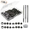 Hebilla de Cuatro Botones de 15 mm 12 Juegos de Kit de Reparación de Ropa DIY Herramienta de Broche para Ropa de Mascotas Kit de Costura Hebilla Oculta Fábrica