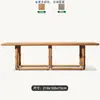 Mesa y Sillas de Teca para Exteriores Villa al Aire Libre Mesa y Sillas de Comedor de Madera Anticorrosión Muebles de Jardín para Balcón Exterior Personalización de Fábrica Transfronteriza