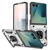 Aplicable Transfronterizo Samsung Zflip 30% de descuento Funda para Teléfono Apilable con Anillo Magnético Cubierta Protectora de Dos en Uno Más Vendida Z Flip6