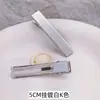 Pinza para el cabello de acero inoxidable 304, 3,6 cm, doble horquilla plana, 4,9 cm, estilo pico de pato oxidado, accesorios para bricolaje, venta al por mayor