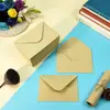 Papel de Carta Adhesivo Kraft de Color Pegamento de Saliva Estilo Occidental de Punto Transfronterizo Tarjeta de Felicitación en Blanco al por Mayor Set Retro