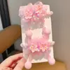 Corda de Cabelo Florzinha Super Fada Infantil para Meninas Flor Rosa na Cabeça Bola de Pelo Círculo Intestinal Pequeno Não Machuca o Cabelo Laço de Cabelo Círculo para Rabo de Cavalo